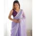 Picture of Pleasing Chiffon Light Steel Blue Saree