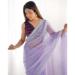 Picture of Pleasing Chiffon Light Steel Blue Saree