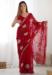 Picture of Superb Chiffon Maroon Saree