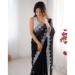 Picture of Graceful Chiffon Dark Slate Grey Saree