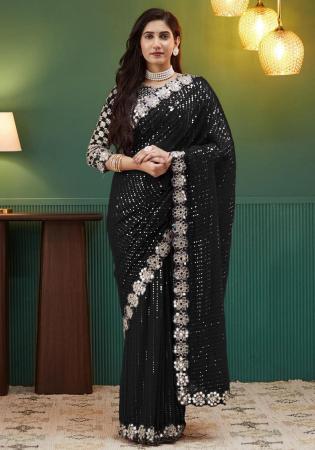 Picture of Enticing Silk Black Saree
