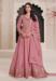 Picture of Alluring Silk Pale Violet Red Anarkali Salwar Kameez