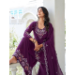 Picture of Sublime Georgette Brown Straight Cut Salwar Kameez