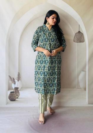 Picture of Elegant Cotton Grey Kurtis & Tunic