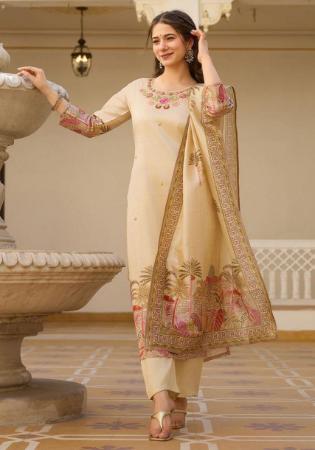 Picture of Well Formed Silk Burly Wood Readymade Salwar Kameez