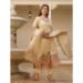 Picture of Well Formed Silk Burly Wood Readymade Salwar Kameez