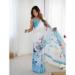 Picture of Bewitching Chiffon Light Steel Blue Saree