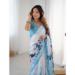 Picture of Bewitching Chiffon Light Steel Blue Saree