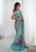 Picture of Resplendent Chiffon Cadet Blue Saree
