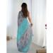 Picture of Resplendent Chiffon Cadet Blue Saree