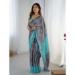 Picture of Resplendent Chiffon Cadet Blue Saree