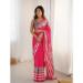 Picture of Lovely Chiffon Crimson Saree