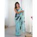 Picture of Grand Chiffon Dark Sea Green Saree