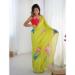 Picture of Resplendent Chiffon Dark Khaki Saree
