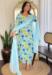 Picture of Georgette & Silk Light Sky Blue Readymade Salwar Kameez