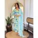 Picture of Georgette & Silk Light Sky Blue Readymade Salwar Kameez