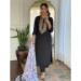 Picture of Georgette & Silk Black Readymade Salwar Kameez