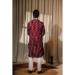 Picture of Magnificent Silk Maroon Kurtas