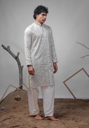 Picture of Excellent Silk Azure Kurtas