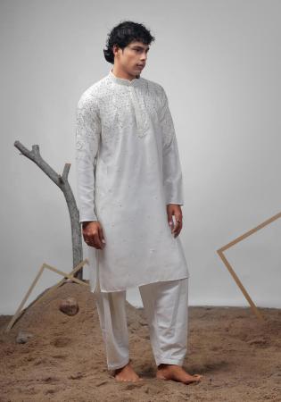 Picture of Elegant Silk Azure Kurtas