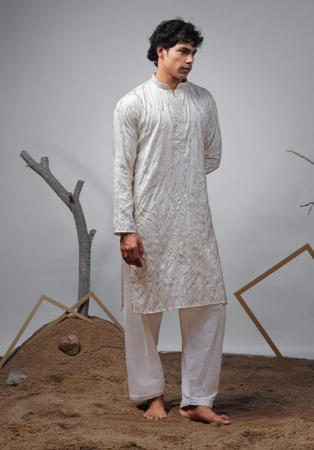 Picture of Amazing Silk Azure Kurtas