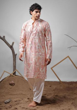 Picture of Well Formed Silk Rosy Brown Kurtas