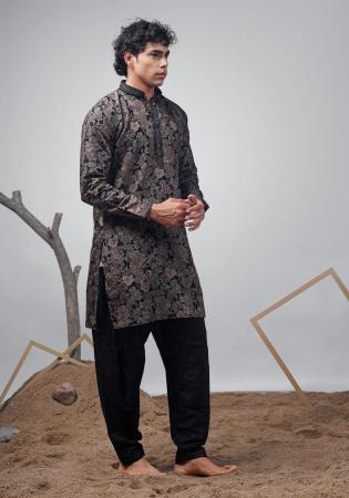 Picture of Appealing Silk Black Kurtas