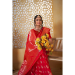 Picture of Bewitching Silk Indian Red Saree