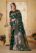 Picture of Enticing Silk Dark Olive Green Saree