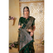 Picture of Enticing Silk Dark Olive Green Saree