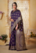 Picture of Good Looking Silk Dark Slate Blue Saree