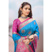 Picture of Ravishing Silk Deep Sky Blue Saree