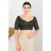 Picture of Bewitching Georgette Forest Green Designer Blouse