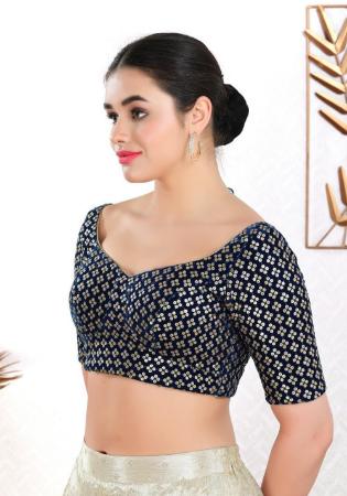 Picture of Fascinating Georgette Dark Slate Grey Designer Blouse