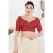 Picture of Exquisite Georgette Fire Brick Designer Blouse