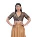 Picture of Delightful Georgette Tan Designer Blouse