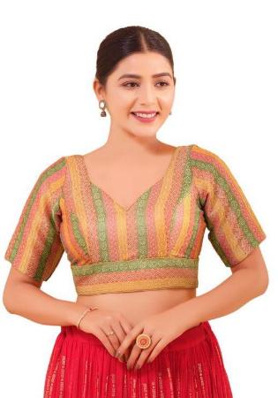 Picture of Pretty Georgette Tan Designer Blouse