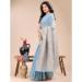 Picture of Statuesque Cotton Light Steel Blue Saree