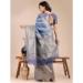 Picture of Statuesque Cotton Light Slate Grey Saree