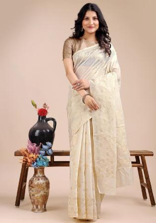Picture of Good Looking Cotton Tan Saree