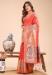 Picture of Lovely Cotton & Linen Salmon Saree