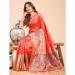 Picture of Lovely Cotton & Linen Salmon Saree