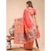 Picture of Lovely Cotton & Linen Salmon Saree