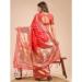 Picture of Well Formed Cotton & Linen Fire Brick Saree