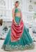 Picture of Shapely Satin Sea Green Lehenga Choli