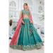 Picture of Shapely Satin Sea Green Lehenga Choli