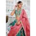Picture of Shapely Satin Sea Green Lehenga Choli