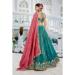Picture of Shapely Satin Sea Green Lehenga Choli
