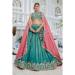 Picture of Shapely Satin Sea Green Lehenga Choli
