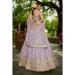 Picture of Beautiful Chiffon Dark Grey Lehenga Choli